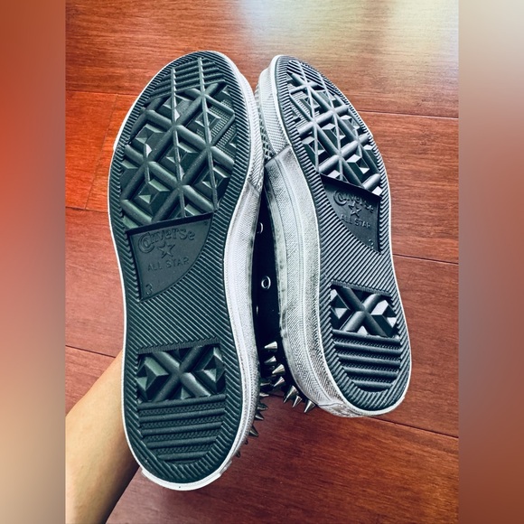 Converse Taylor All Star 70 High Top Sneaker Black and White with Studs US 5 - Picture 14 of 17